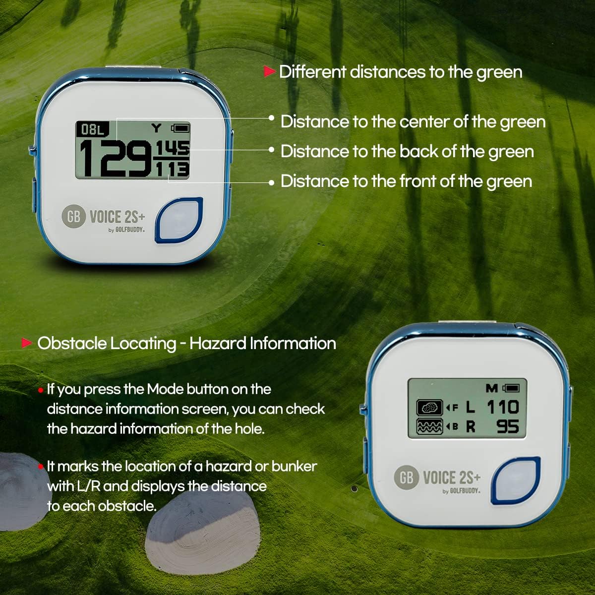 GolfBuddy Voice 2 Golf GPS/Rangefinder - Image 3
