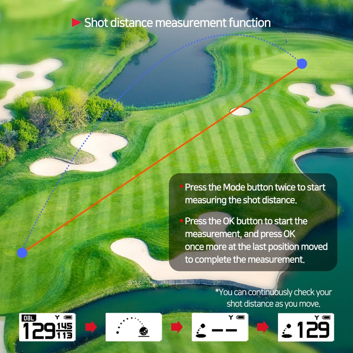 GolfBuddy Voice 2 Golf GPS/Rangefinder - Image 4