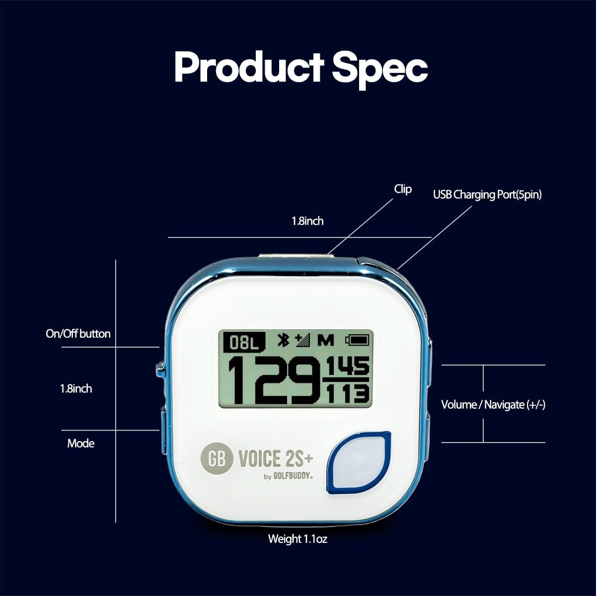 GolfBuddy Voice 2 Golf GPS/Rangefinder - Image 7